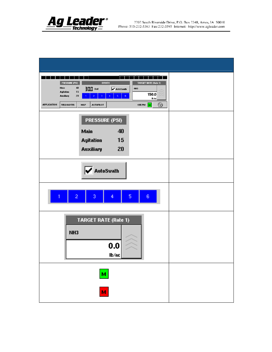 Application rate control tab | Ag Leader InSight Direct Command Liquid User Manual | Page 18 / 19