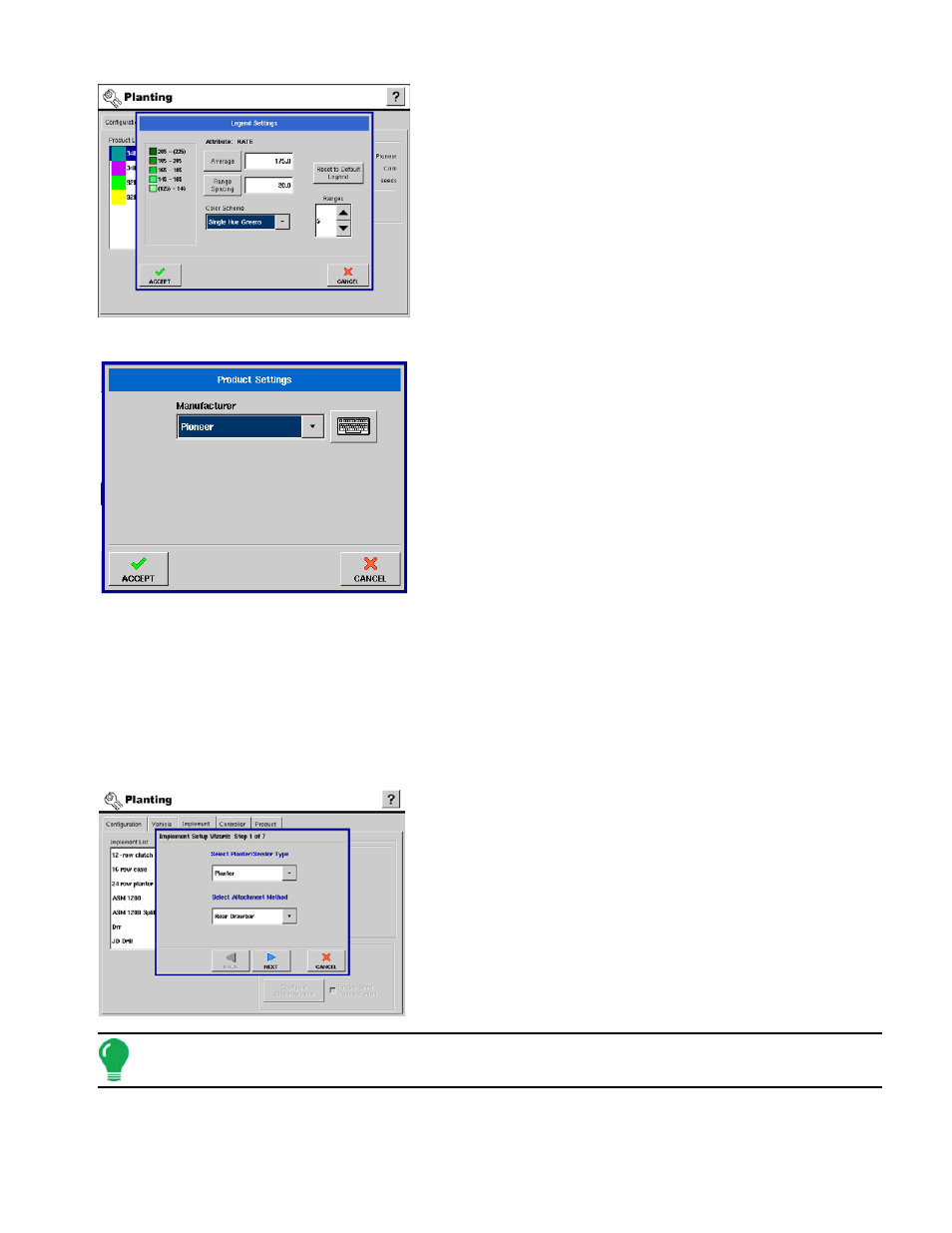 Edit info, Machine-specific configurations (for seedcommand™), Row shutoff configuration | Row shutoff, Module users, Achine, Pecific, Onfigurations, Ommand, Hutoff | Ag Leader InSight Ver.8.0 Users Manual User Manual | Page 133 / 342