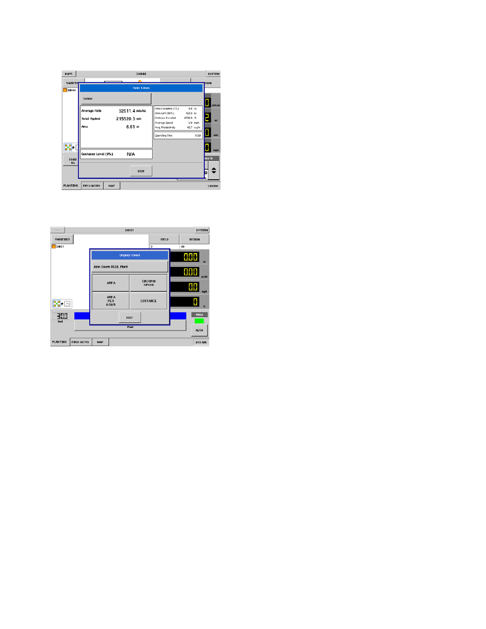 Field button while logging, Site verification display items, Information, see | Information on field totals, see, Ield, Utton, Hile, Ogging, Erification, Isplay | Ag Leader InSight Ver.8.0 Users Manual User Manual | Page 159 / 342