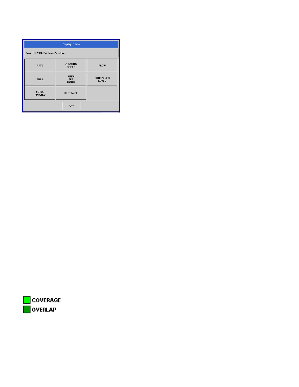 Rate control/ logging display items, Viewable maps, Iewable | Ag Leader InSight Ver.8.0 Users Manual User Manual | Page 160 / 342