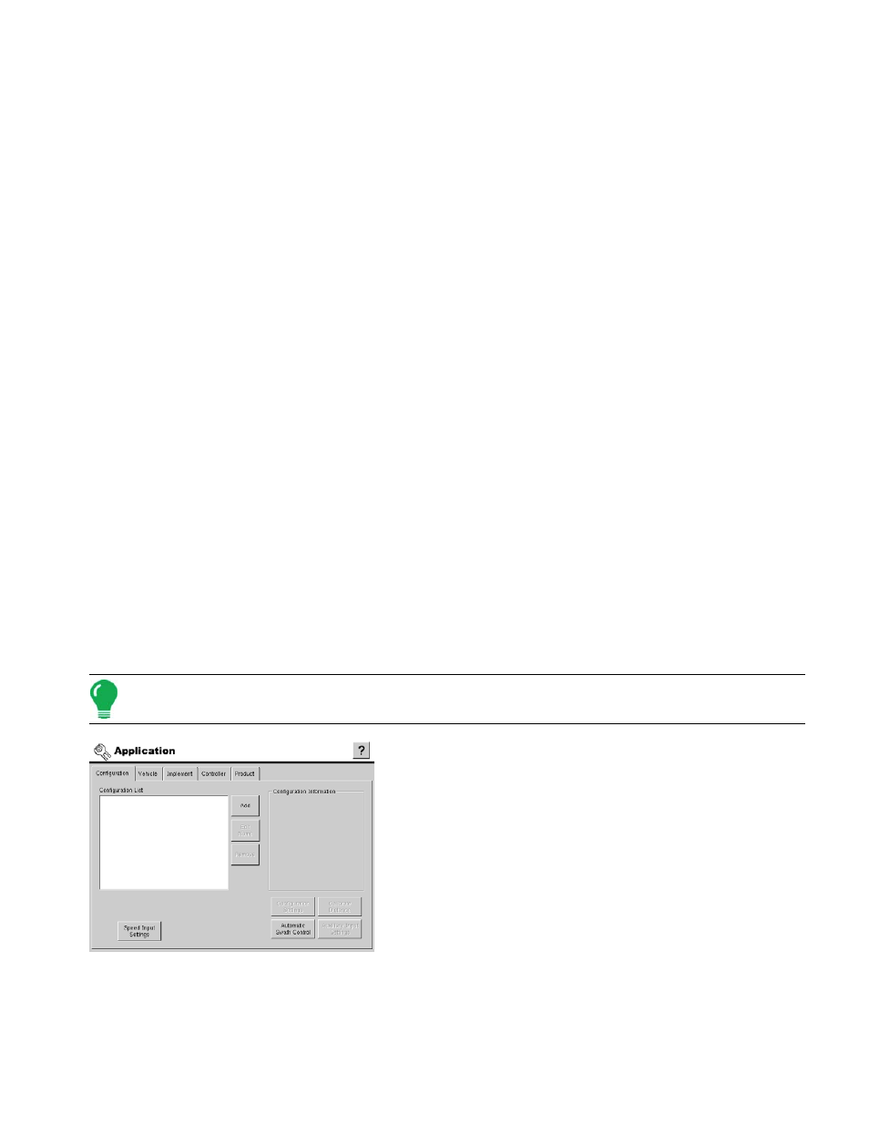 Application, Miscellaneous items reference, Application setup tabs | Configuration, Pplication, Iscellaneous, Tems, Eference, Etup | Ag Leader InSight Ver.8.0 Users Manual User Manual | Page 181 / 342