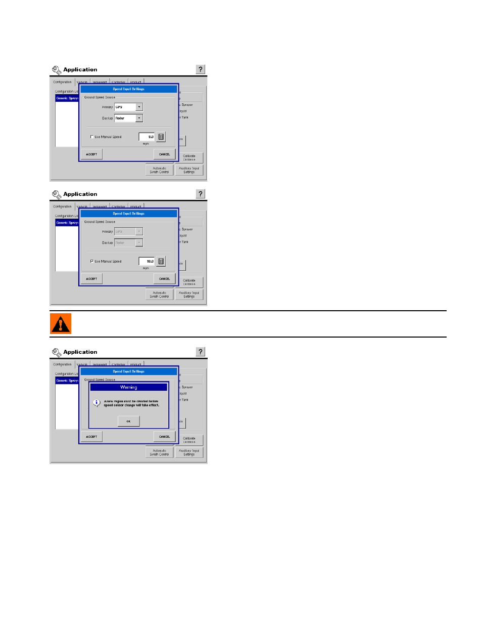 Speed input settings, Calibrate distance, Speed input settings calibrate distance | Speed input, Calibrate distance” on | Ag Leader InSight Ver.8.0 Users Manual User Manual | Page 185 / 342