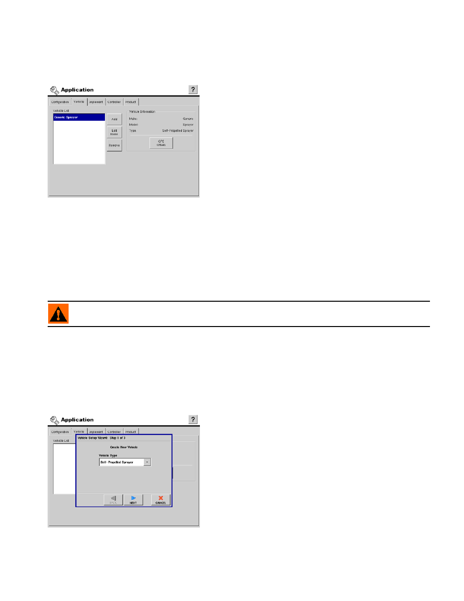 Vehicle configuration tab, Vehicle tab settings, Adding a new vehicle | Ehicle, Onfiguration | Ag Leader InSight Ver.8.0 Users Manual User Manual | Page 189 / 342