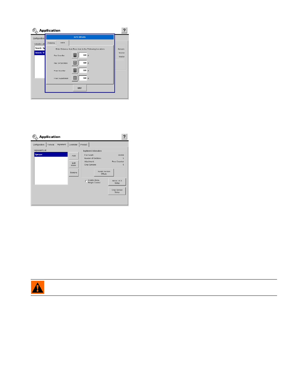Implement configuration tab, Implement tab settings, Mplement | Onfiguration | Ag Leader InSight Ver.8.0 Users Manual User Manual | Page 191 / 342