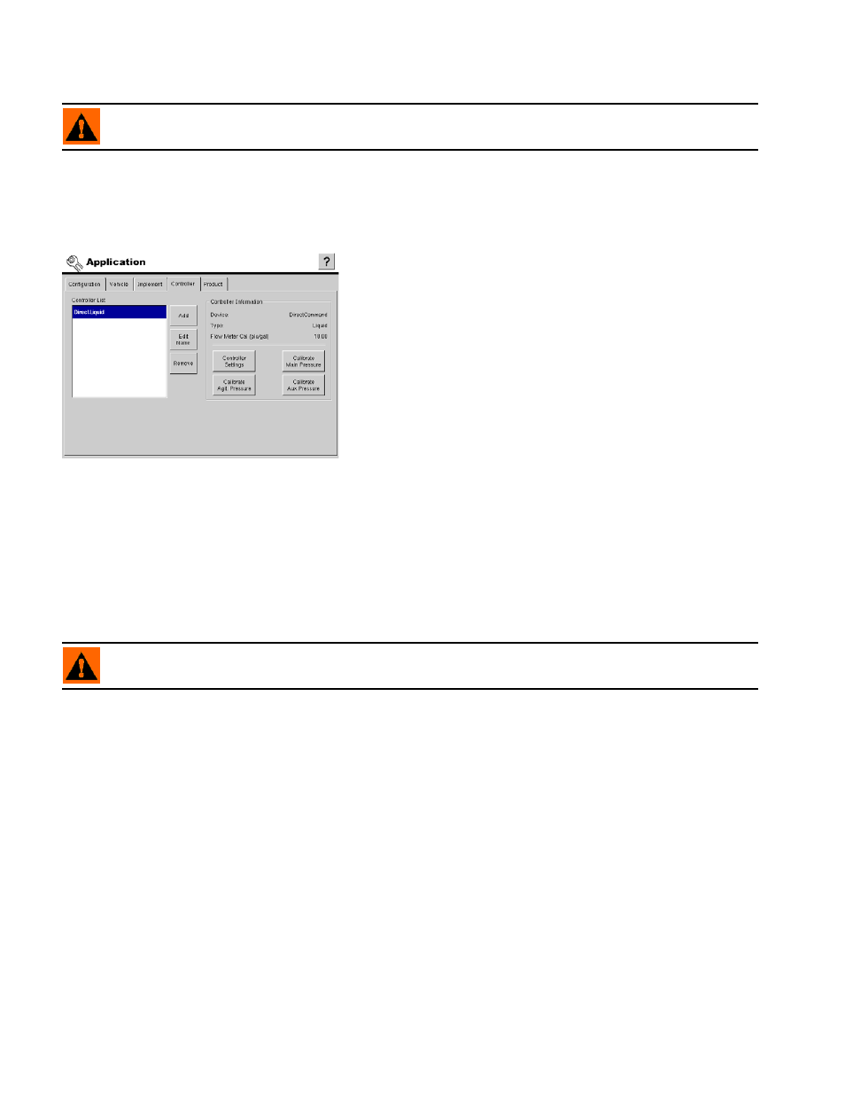 Controller tab, Controller tab settings, Adding a new controller | Controller tab settings adding a new controller, Ontroller | Ag Leader InSight Ver.8.0 Users Manual User Manual | Page 194 / 342