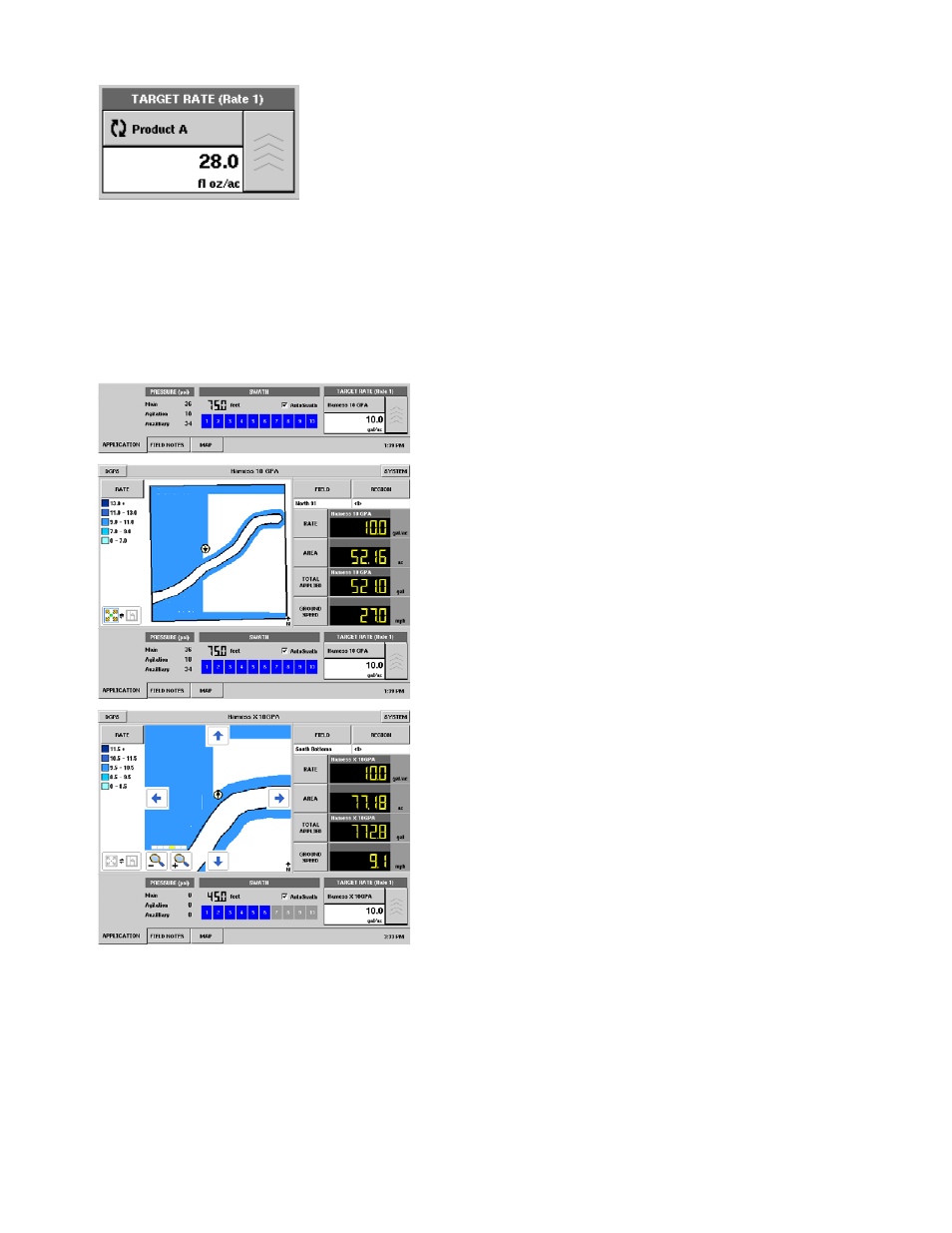 Automatic swath control, Automatic swath control, run screen operation, Automatic swath | Utomatic, Wath, Ontrol | Ag Leader InSight Ver.8.0 Users Manual User Manual | Page 257 / 342