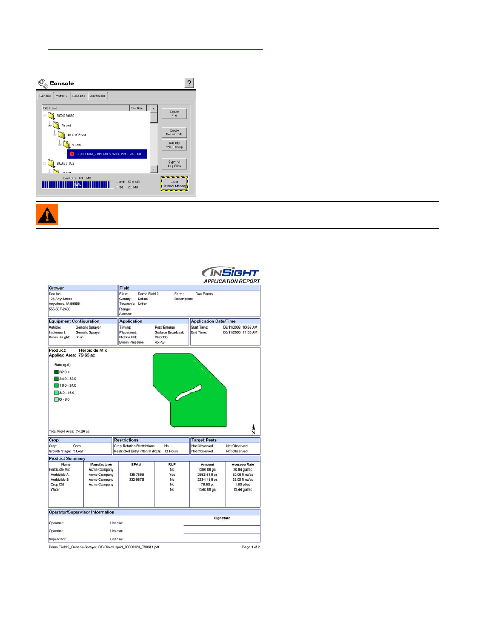 Viewing smart reports on the display, Control channel report content | Ag Leader InSight Ver.8.0 Users Manual User Manual | Page 262 / 342