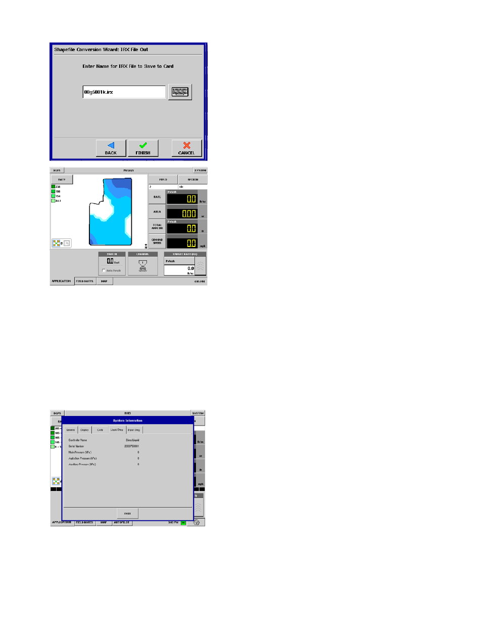 System diagnostic button, Under, And the grain harvest section under | Module information. for more information, see, Ystem, Iagnostic, Utton | Ag Leader InSight Ver.8.0 Users Manual User Manual | Page 271 / 342