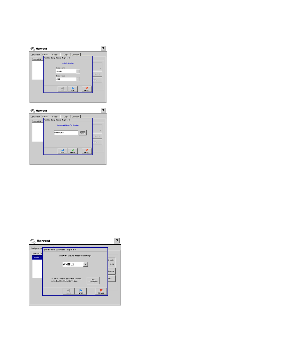 Adding a new combine, Calibrate distance, Adding a new combine calibrate distance | Adding a new combine” on, Calibrate distance” on | Ag Leader InSight Ver.8.0 Users Manual User Manual | Page 299 / 342