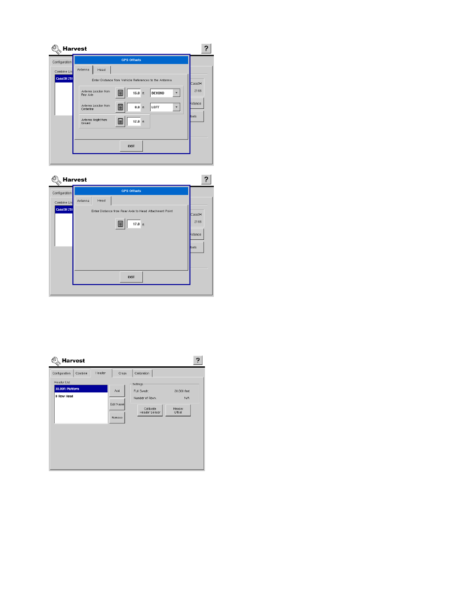 Header tab, Header tab buttons, Eader | Ag Leader InSight Ver.8.0 Users Manual User Manual | Page 301 / 342