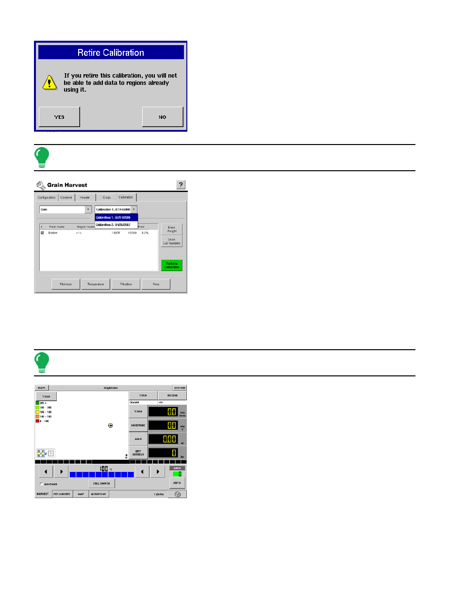 Run screen operation, Run screen buttons, Creen | Peration | Ag Leader InSight Ver.8.0 Users Manual User Manual | Page 312 / 342