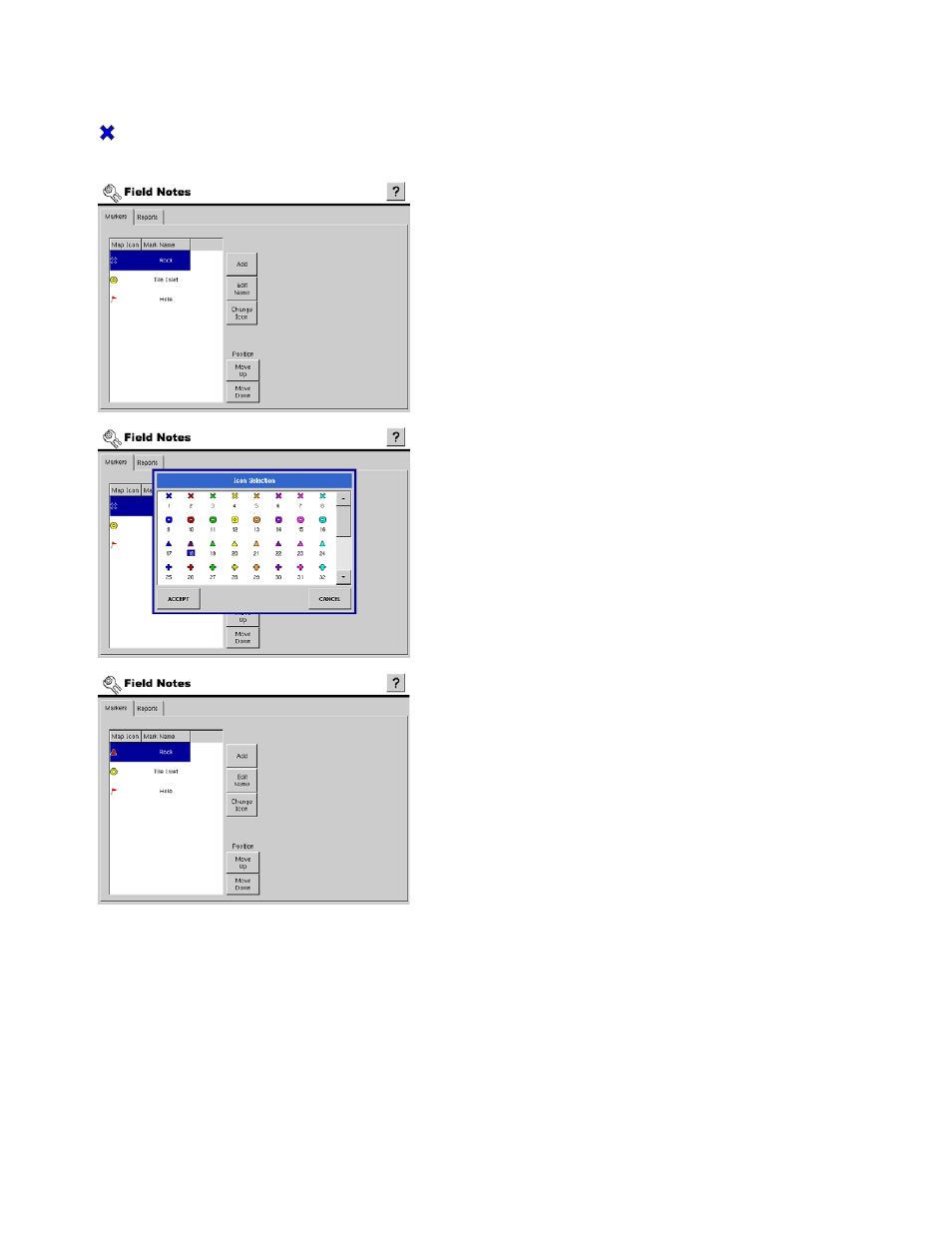 Changing a marker icon, Changing a marker icon” on | Ag Leader InSight Ver.8.0 Users Manual User Manual | Page 39 / 342