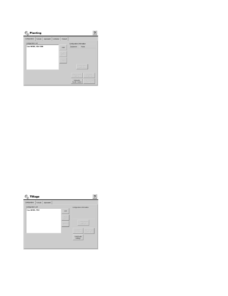 Planting and seeding setup, Tillage operation setup, Planting and seeding setup tillage operation setup | Configurations. for more information, see, Information, see | Ag Leader InSight Ver.8.0 Users Manual User Manual | Page 45 / 342
