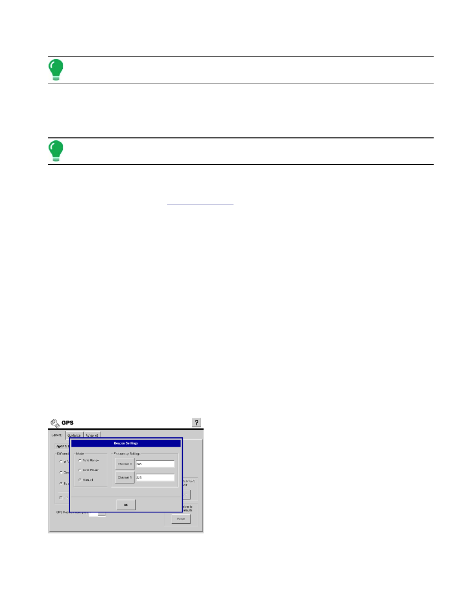 Omnistar contact information, Beacon differential setup | Ag Leader InSight Ver.8.0 Users Manual User Manual | Page 55 / 342