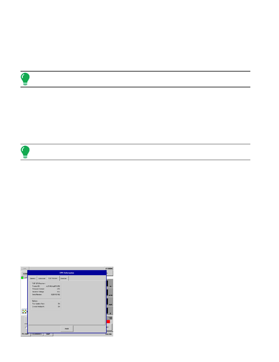Tsip receiver tab, Tsip r, Eceiver | Ag Leader InSight Ver.8.0 Users Manual User Manual | Page 64 / 342