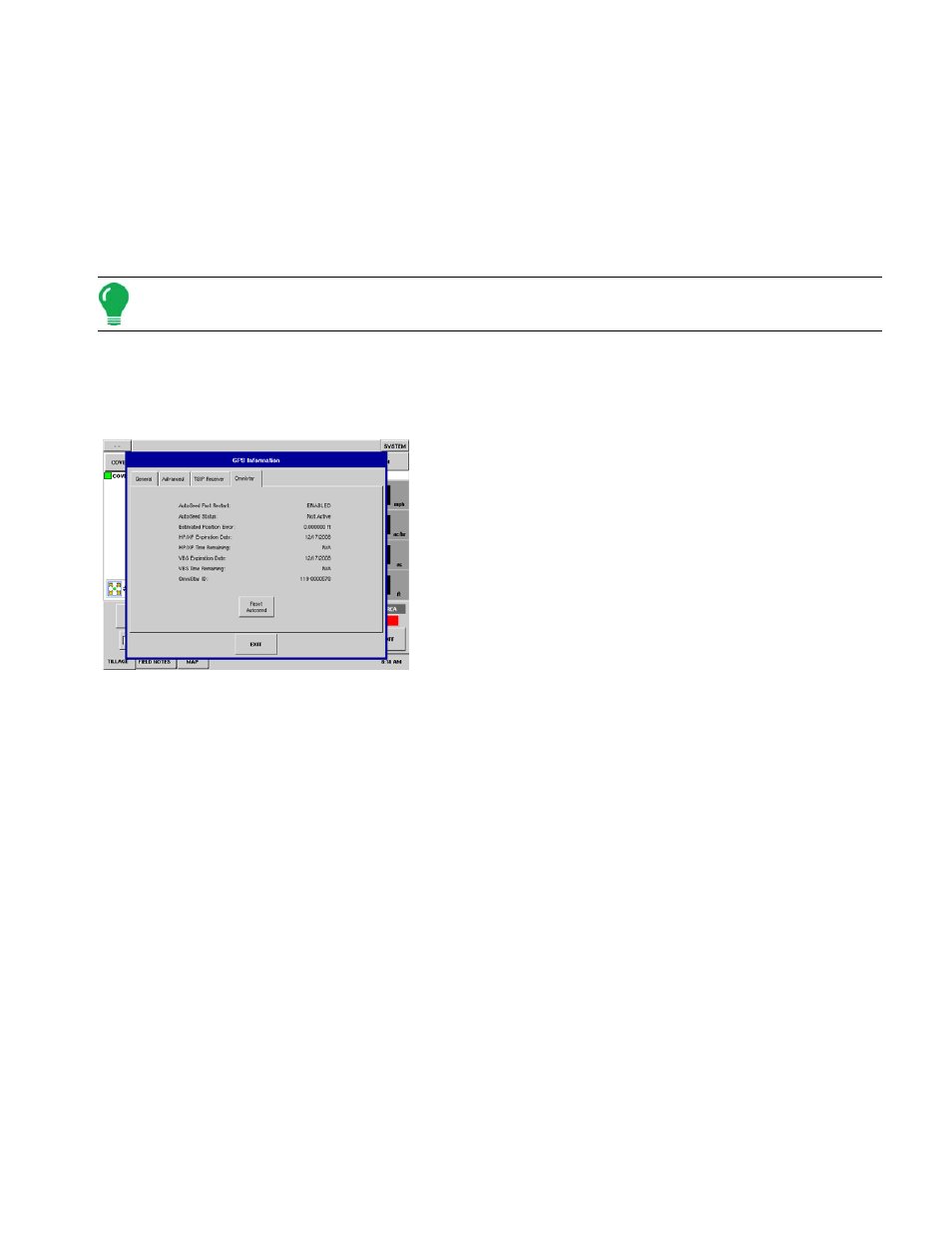 Omnistar tab, Mnistar | Ag Leader InSight Ver.8.0 Users Manual User Manual | Page 65 / 342