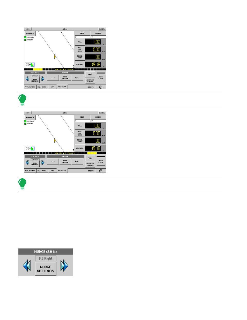 Autopilot trim and nudge settings, Nudge settings | Ag Leader InSight Ver.8.0 Users Manual User Manual | Page 76 / 342