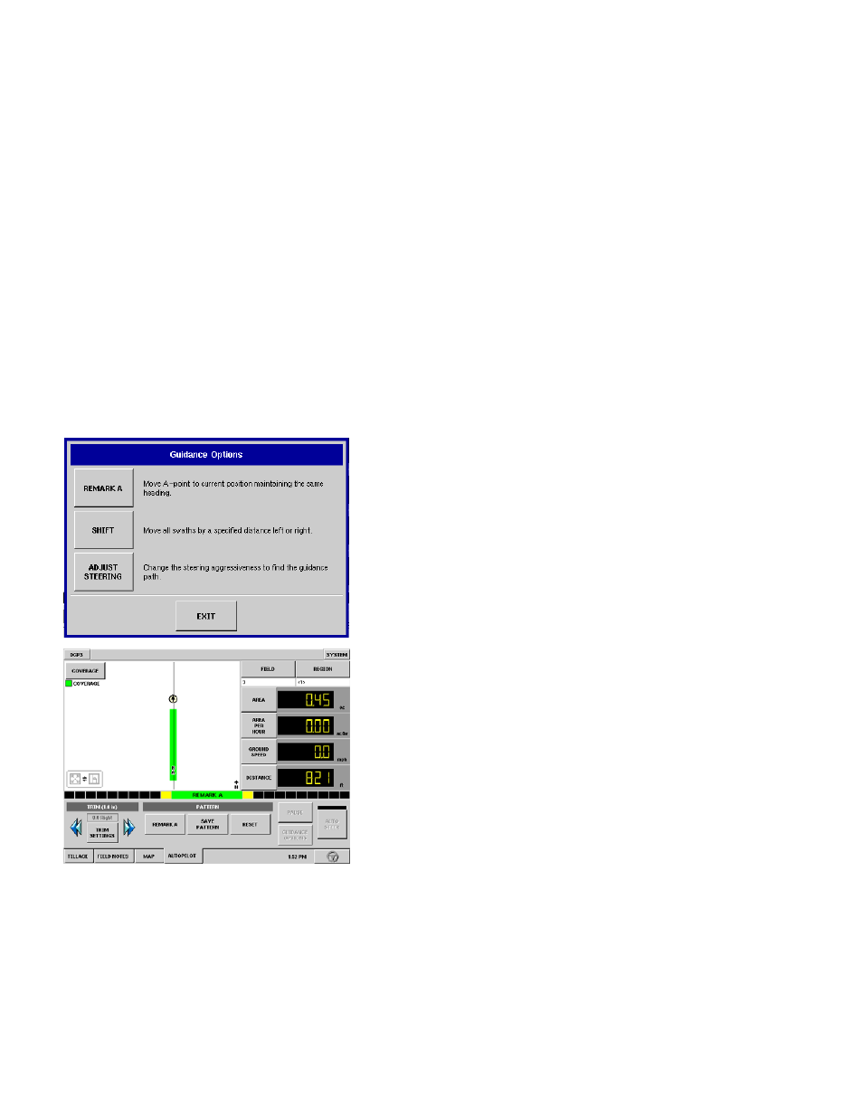 Autopilot re-mark a | Ag Leader InSight Ver.8.0 Users Manual User Manual | Page 78 / 342