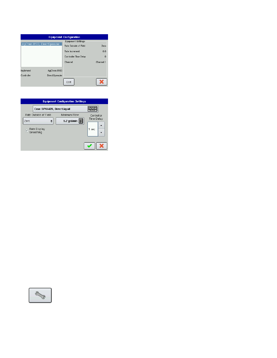 Configuration settings - directcommand, Speed input settings, Calibrate distance | Ag Leader EDGE Ver.4.5 Users Manual User Manual | Page 116 / 214