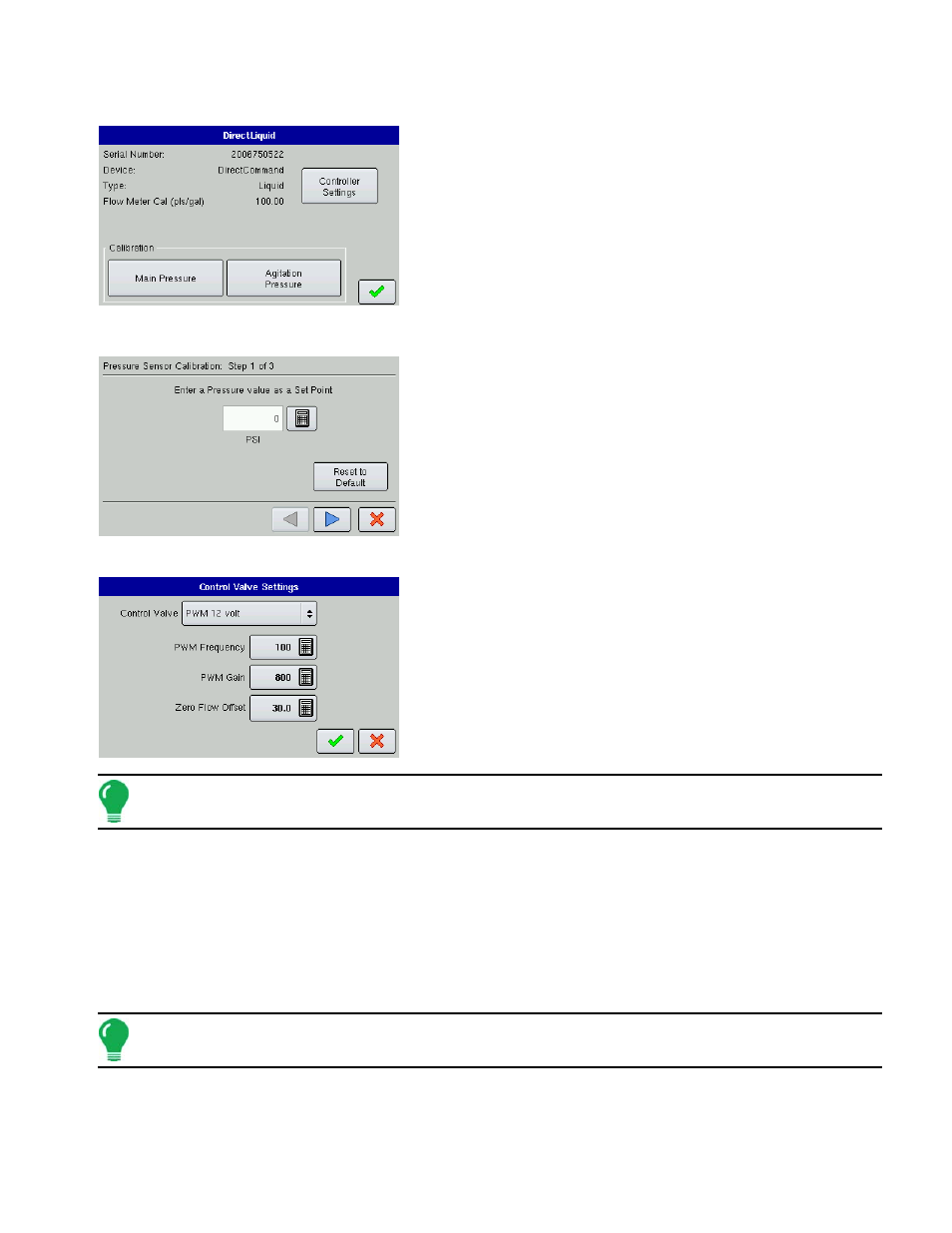 Liquid application controller settings, Controller settings - pwm | Ag Leader EDGE Ver.4.5 Users Manual User Manual | Page 151 / 214