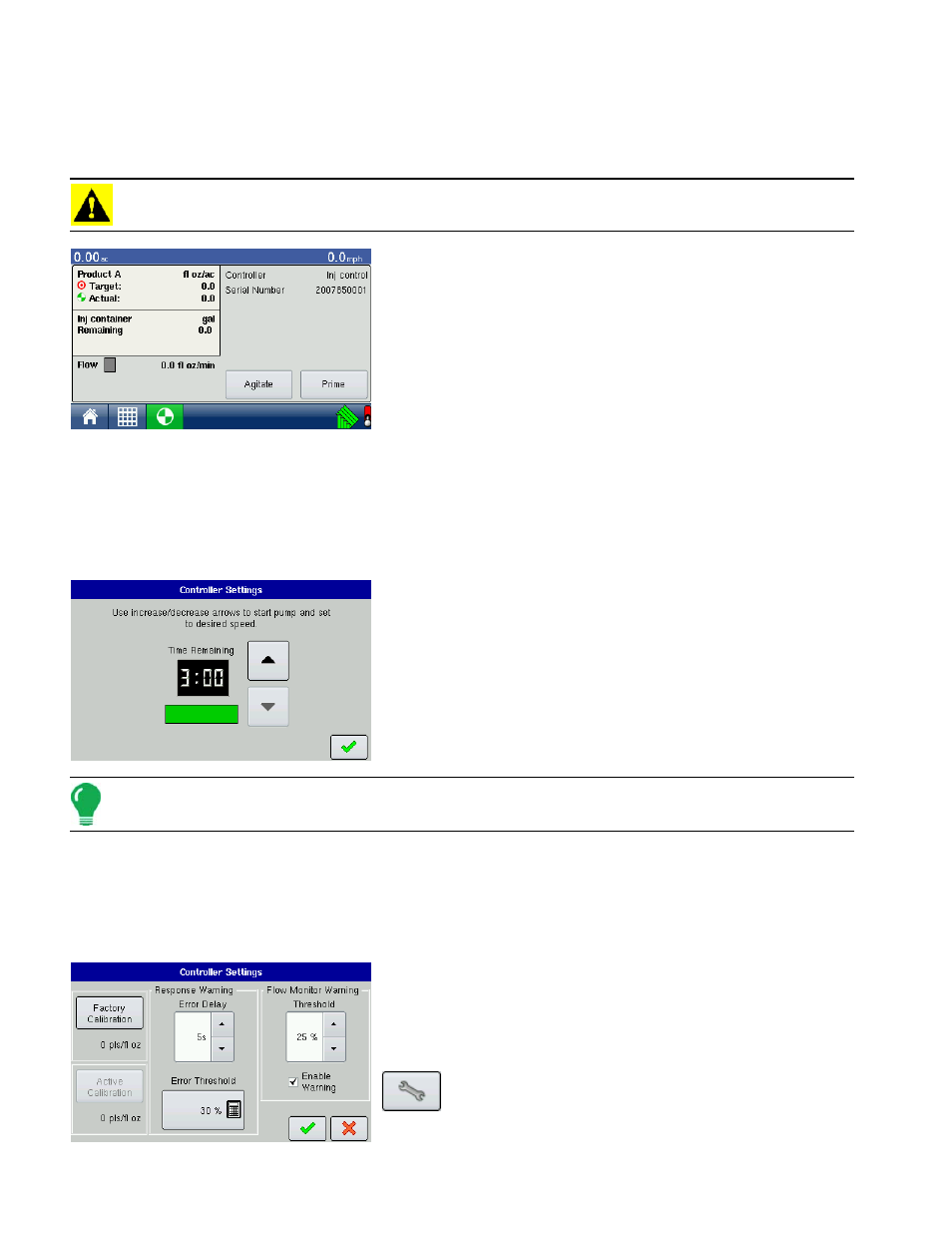 Priming an injection pump, Calibrating an injection pump, Calibrating an | Ag Leader EDGE Ver.4.5 Users Manual User Manual | Page 156 / 214