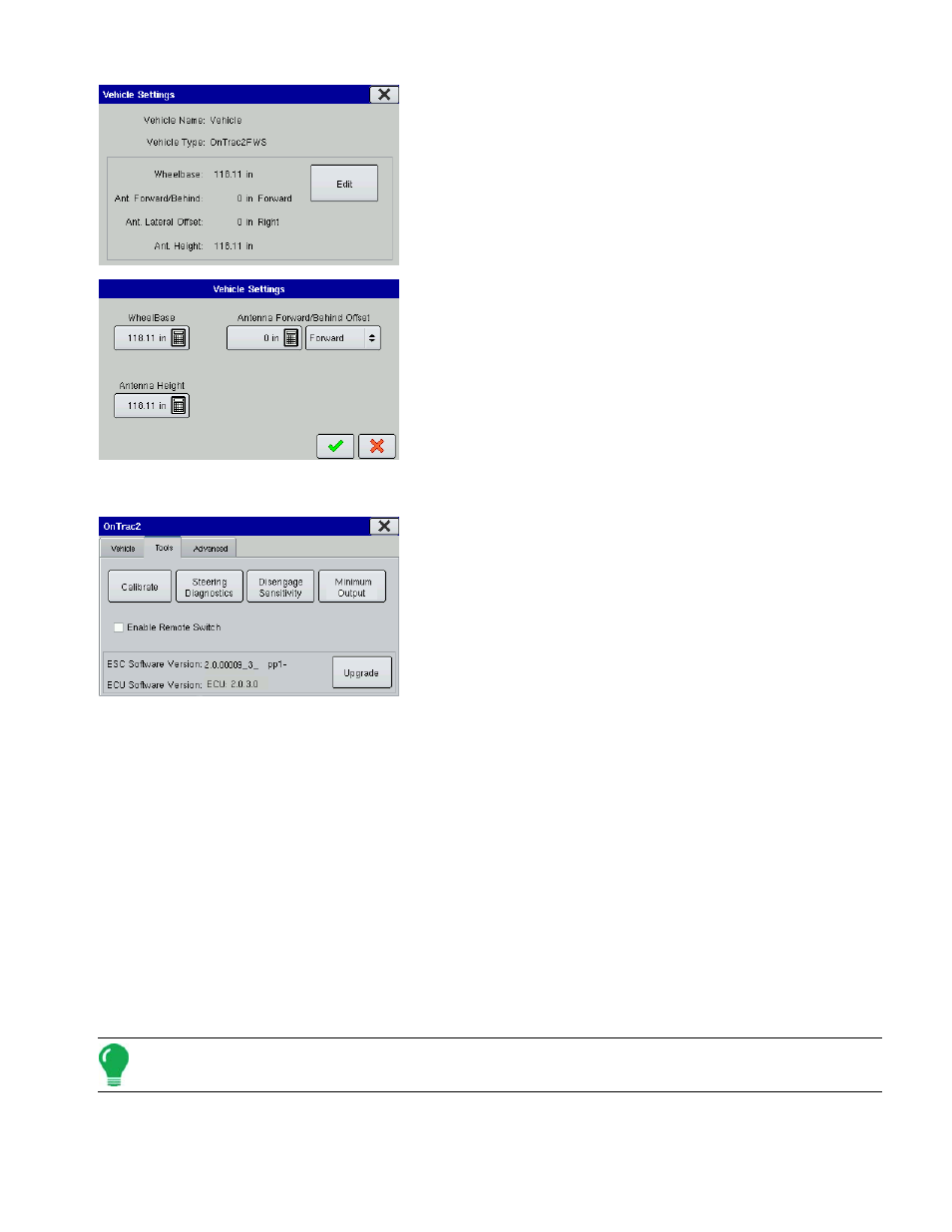 Ontrac2 tools tab, Ools | Ag Leader EDGE Ver.4.5 Users Manual User Manual | Page 63 / 214