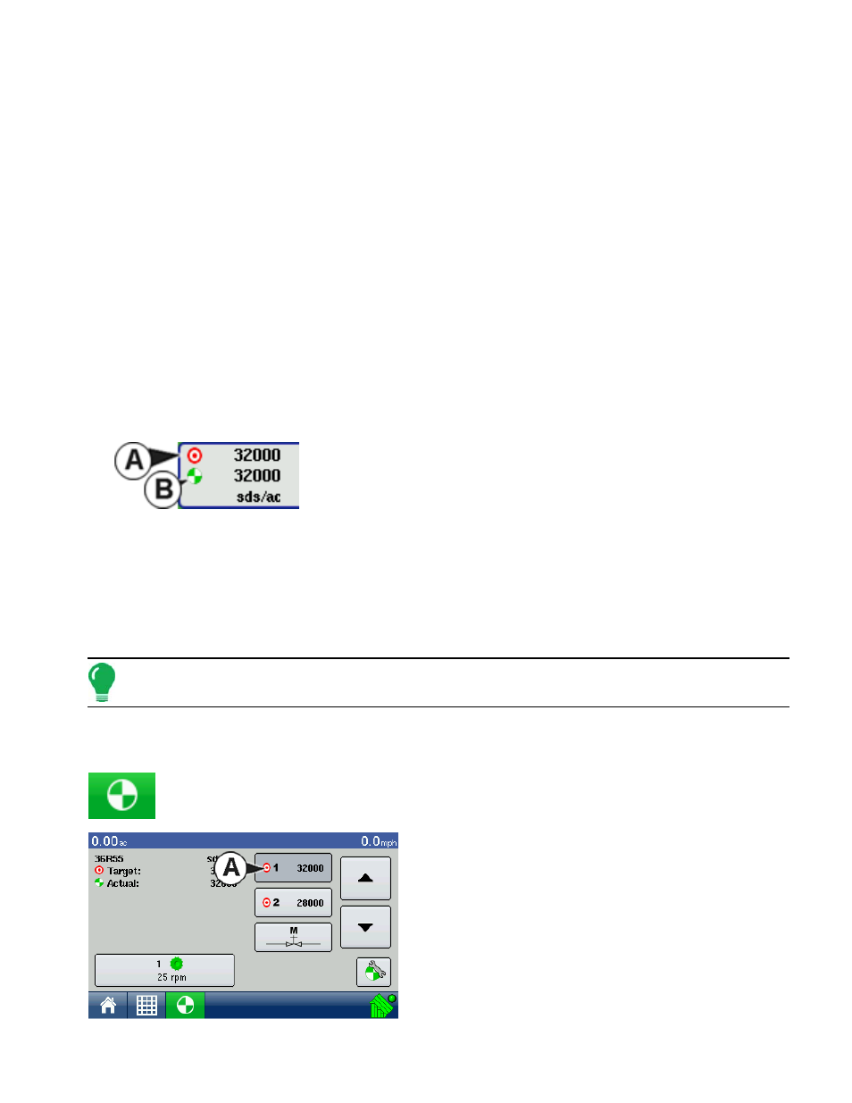 Planting map screen items, Run time environment: rate screen, Beginning on | Nvironment, Creen | Ag Leader EDGE Ver.4.5 Users Manual User Manual | Page 91 / 214