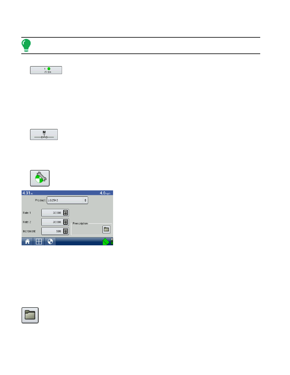 Planting rate control configuration screen, Loading prescriptions | Ag Leader EDGE Ver.4.5 Users Manual User Manual | Page 92 / 214