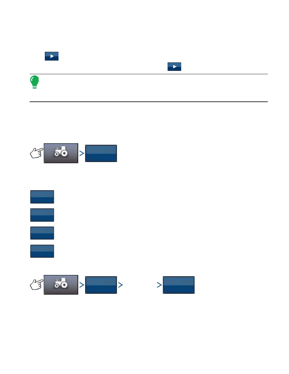 Manage vehicle, Select, Manage vehicle select | Anage, Ehicle, Elect | Ag Leader Compass Manual User Manual | Page 105 / 122