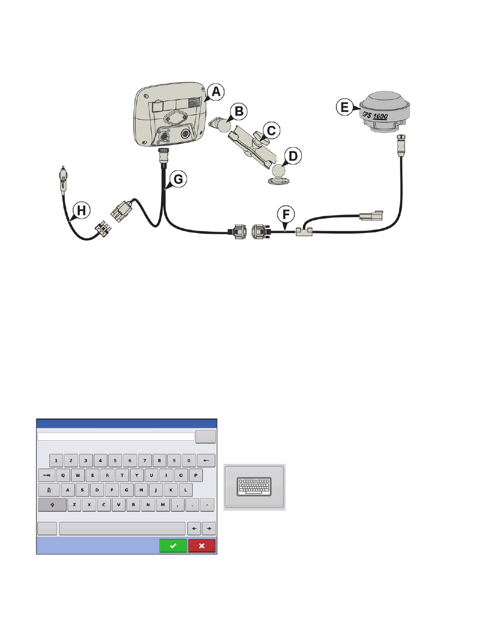 Connecting the system, Screen icon conventions, Connecting the system screen icon conventions | Onnecting, Ystem, Creen, Onventions | Ag Leader Compass Manual User Manual | Page 16 / 122