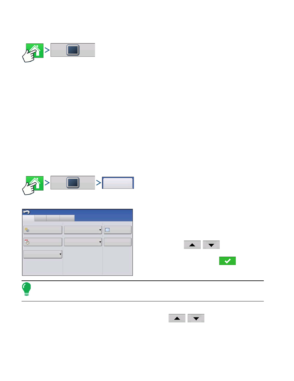 Display button, General tab, Isplay | Button, Eneral | Ag Leader Compass Manual User Manual | Page 24 / 122