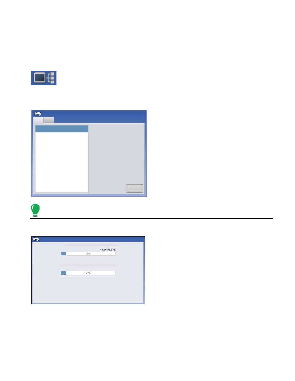 Devices, Device information, Display diagnostics | Devices display diagnostics, Evices, Evice, Nformation, Isplay, Iagnostics | Ag Leader Compass Manual User Manual | Page 63 / 122