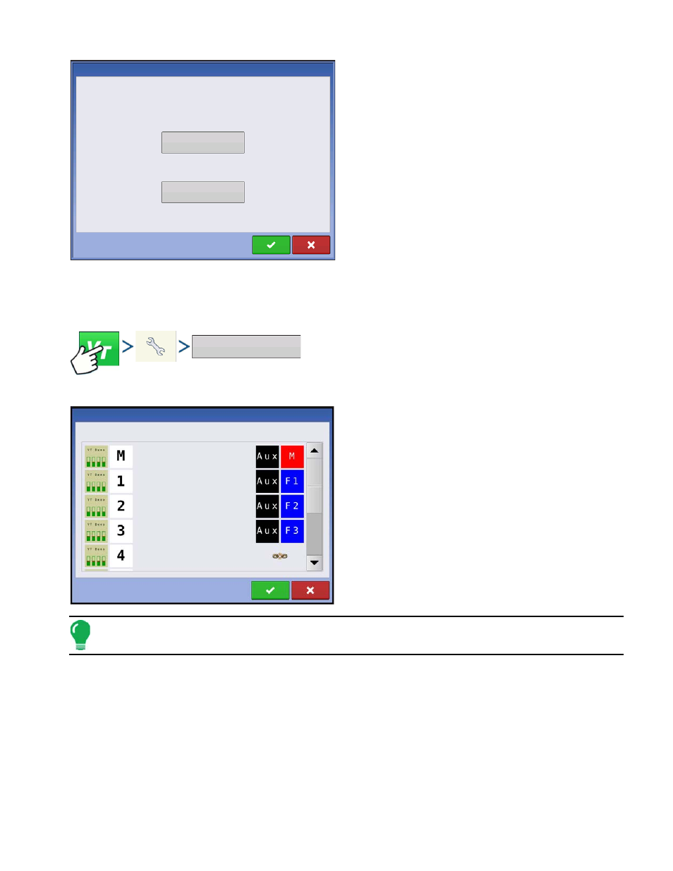 Auxiliary assignment, Uxiliary, Ssignment | Ag Leader Compass Manual User Manual | Page 67 / 122
