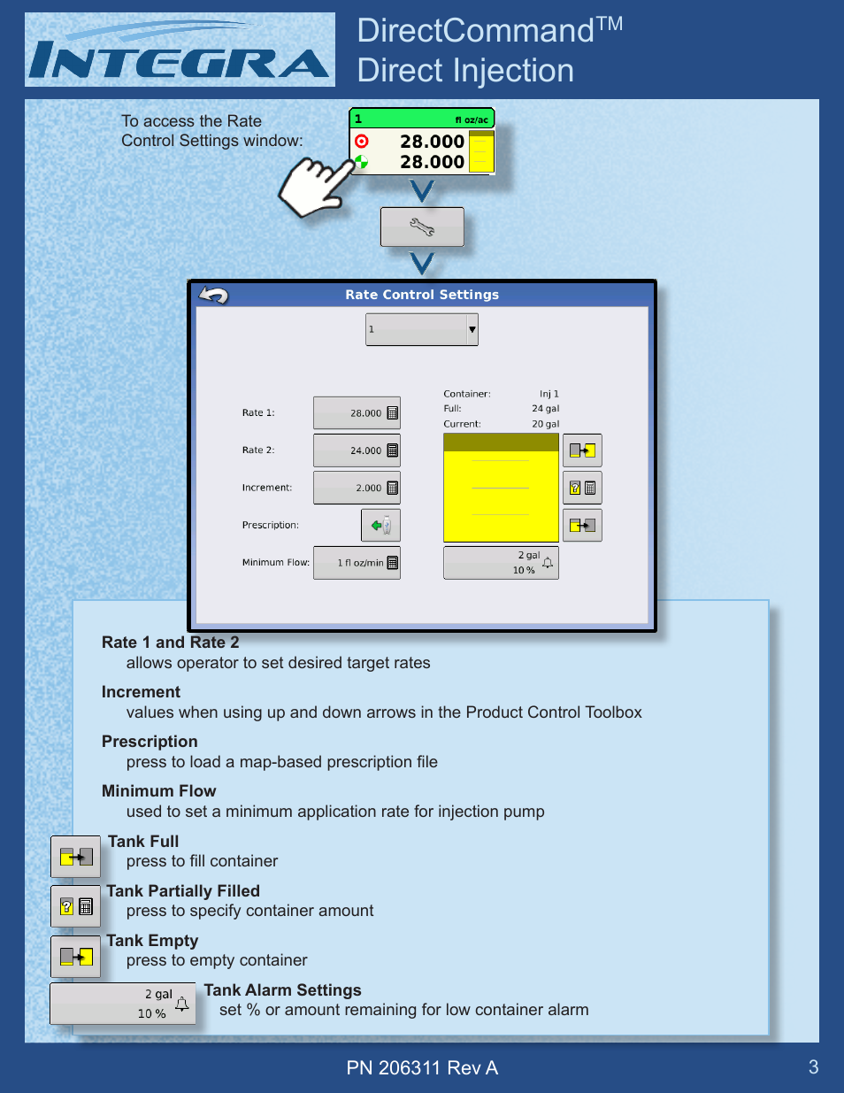 Directcommand, Direct injection | Ag Leader Versa DirectCommand Injection Quick Reference Guides User Manual | Page 3 / 4