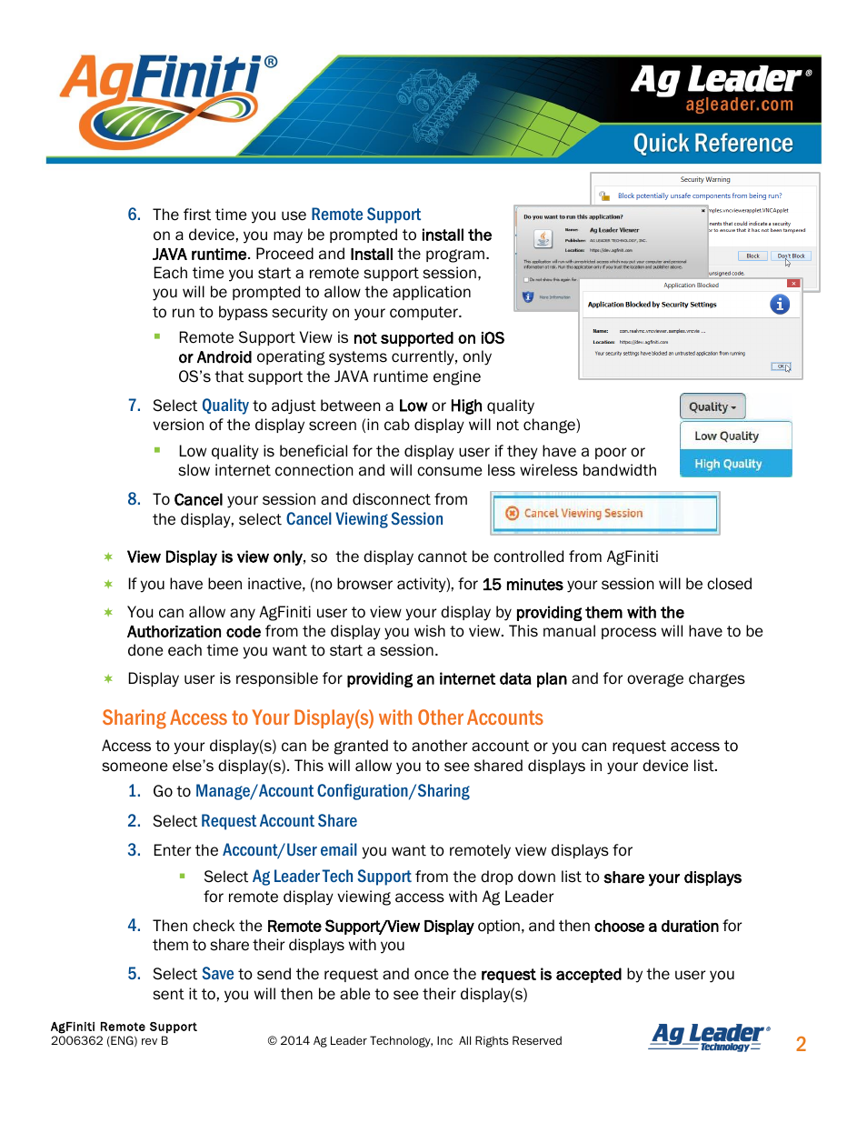 Ag Leader Versa DirectCommand AgFiniti File Transfer Quick Reference Guides User Manual | Page 2 / 2