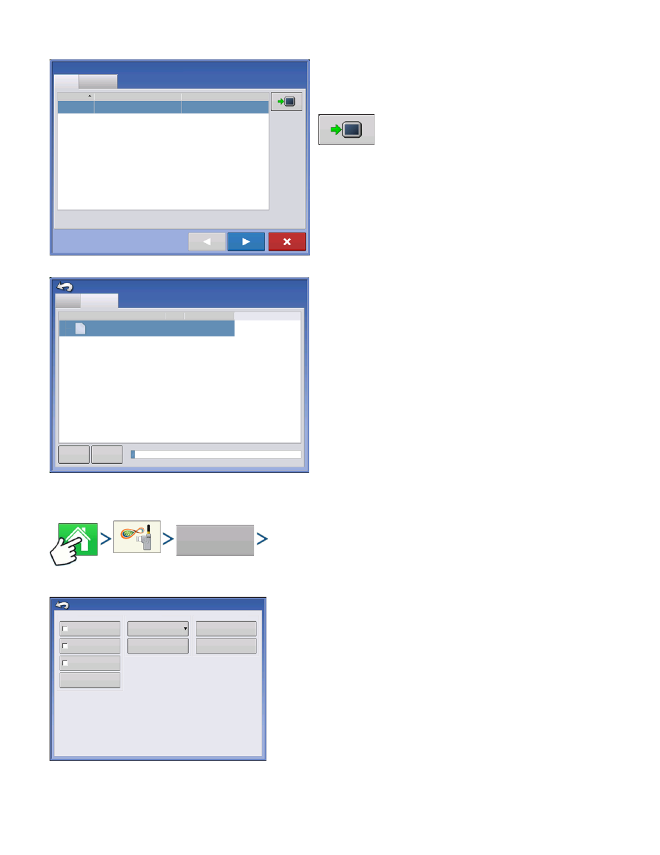 Export settings, Xport, Ettings | Ag Leader Versa Users Manual User Manual | Page 104 / 304