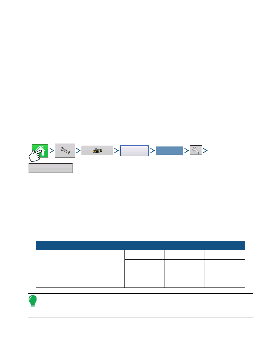 Autoswath, Row shutoff, Configuration setup | Row shutoff look-ahead numbers, Configuration setup row shutoff look-ahead numbers, Wath, Hutoff | Ag Leader Versa Users Manual User Manual | Page 163 / 304