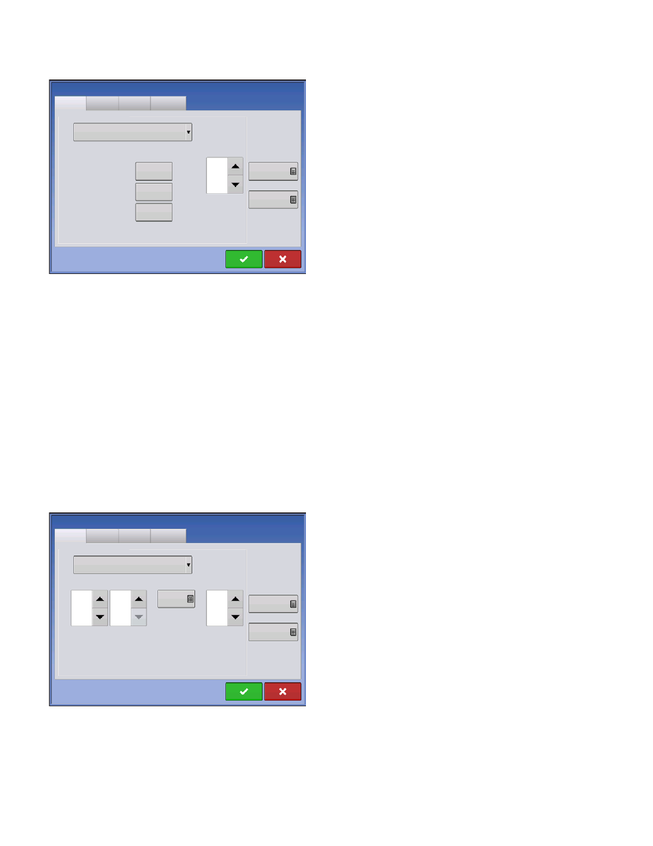 Spreader control: pwm control valve, Spreader control: servo control valve, Reader control: servo control valve | Ag Leader Versa Users Manual User Manual | Page 248 / 304
