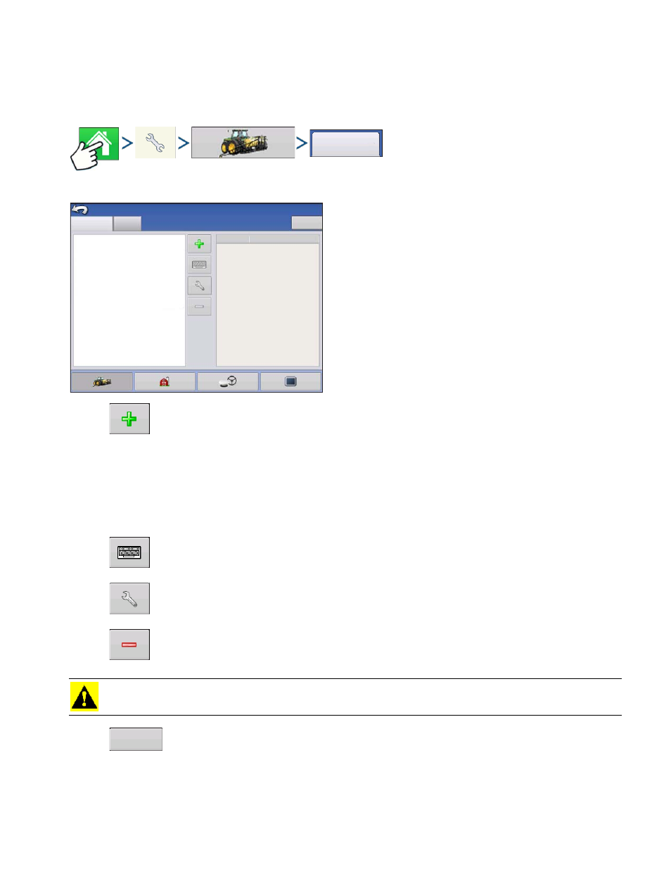 Configuration button, Configuration tab, Onfiguration | Button | Ag Leader Versa Users Manual User Manual | Page 35 / 304