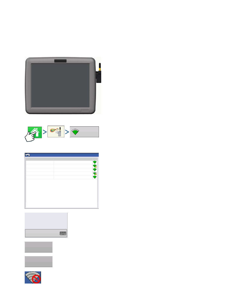 Agfiniti, Connecting to wi-fi network, Initi | Onnecting, Etwork | Ag Leader Integra Users Manual User Manual | Page 111 / 362