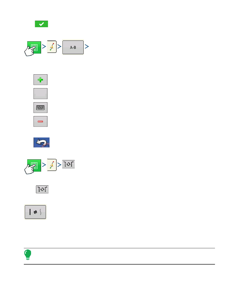 Inputting paths into smartpath, Cycle between loaded paths | Ag Leader Integra Users Manual User Manual | Page 139 / 362