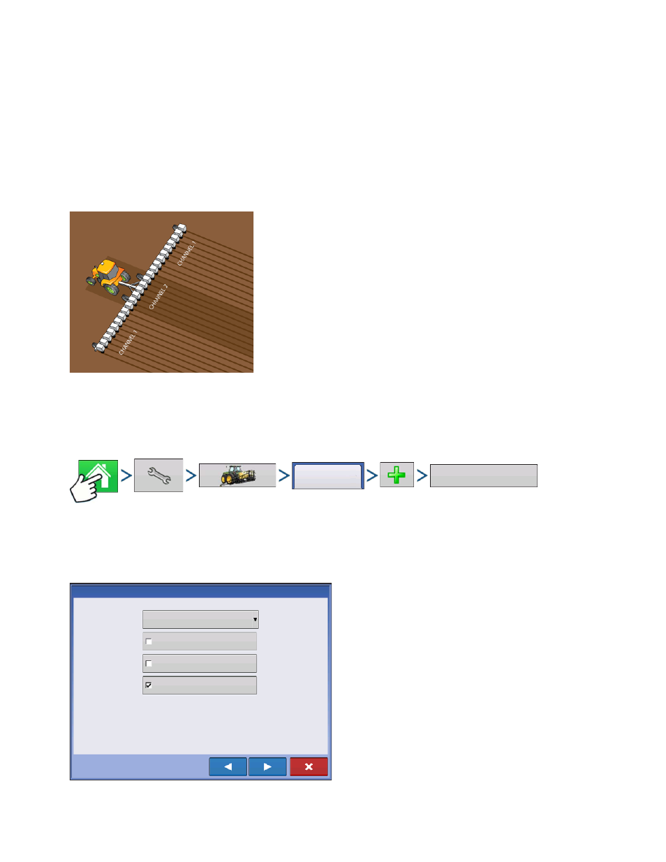 Down force, Modes of operation, Create equipment configuration | Modes of operation create equipment configuration, Orce, Odes, Peration, Reate, Quipment, Onfiguration | Ag Leader Integra Users Manual User Manual | Page 195 / 362