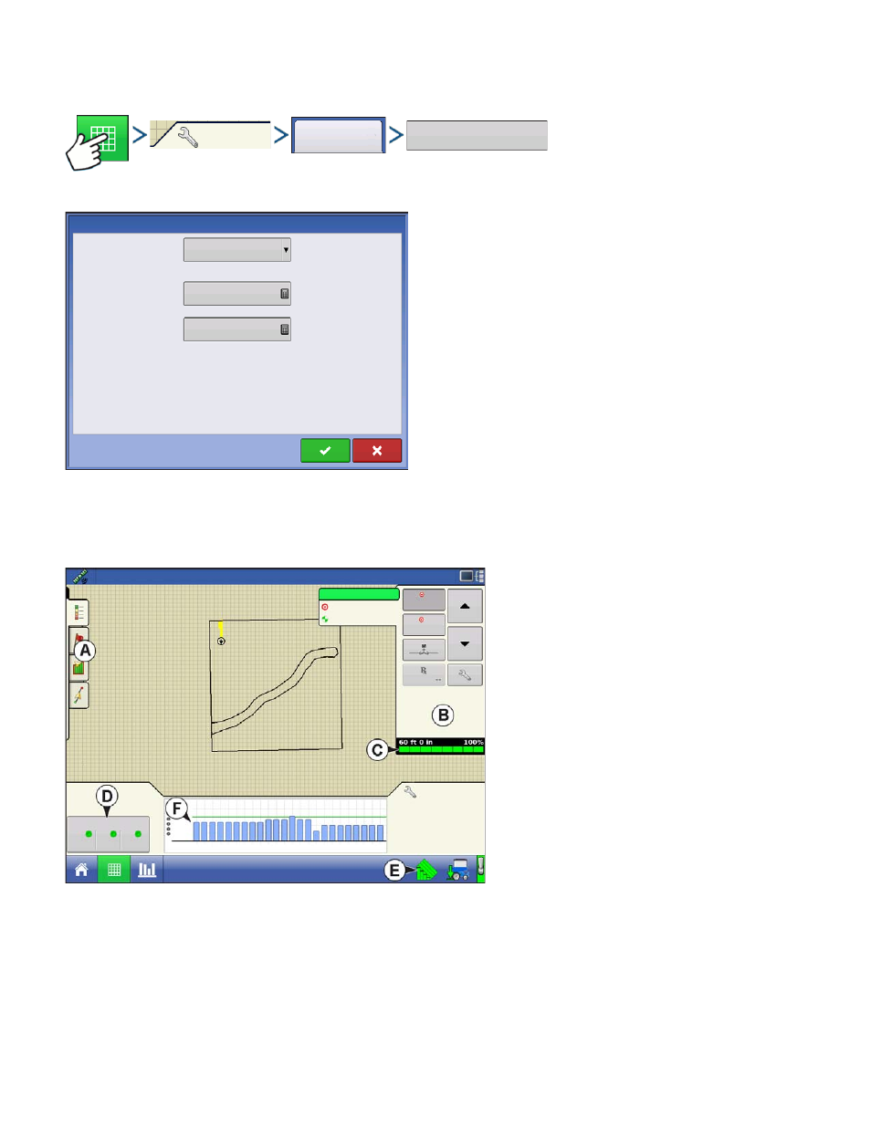 Seed monitor thresholds, Seedcommand map screen examples, Onitor | Hresholds, Ommand, Creen, Xamples | Ag Leader Integra Users Manual User Manual | Page 208 / 362