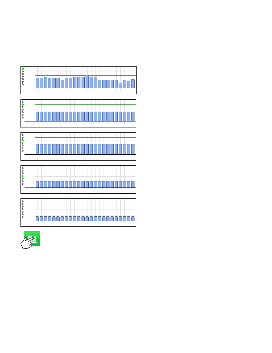 Advanced seed monitoring, Bar graph, Dvanced | Onitoring, Raph | Ag Leader Integra Users Manual User Manual | Page 212 / 362