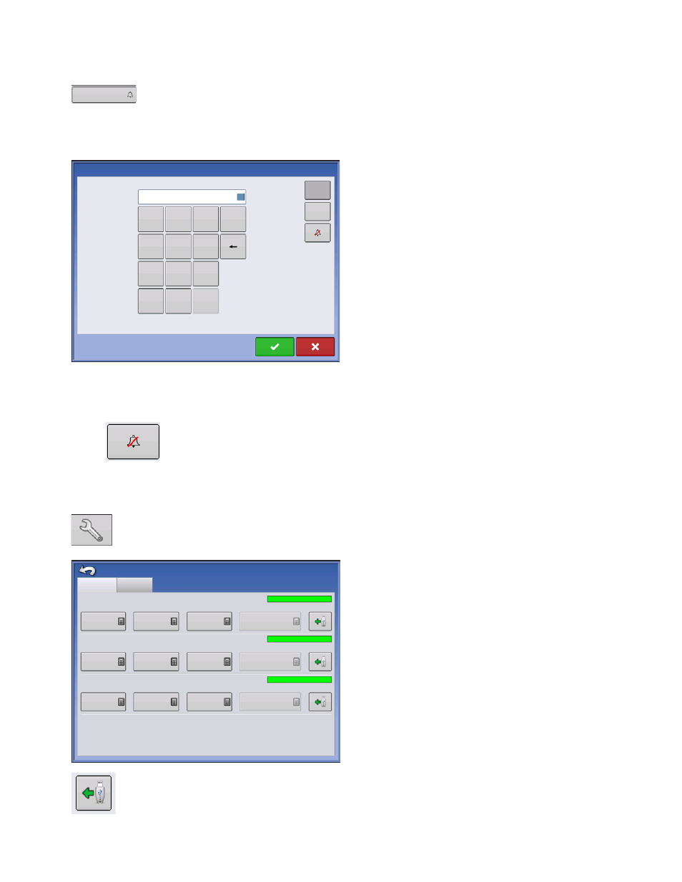 Tank alarms, Loading prescriptions, Loading | Oading, Rescriptions, Pplication, Iqu id, Ontrol | Ag Leader Integra Users Manual User Manual | Page 251 / 362