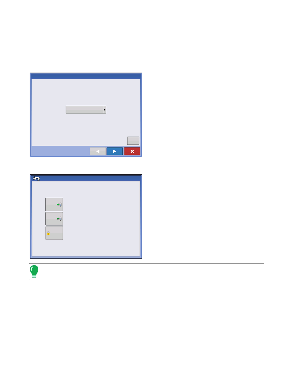 Configuration, Initial startup, Advanced options | Setup, Onfiguration, Nitial, Tartup, Dvanced, Ptions | Ag Leader Integra Users Manual User Manual | Page 27 / 362