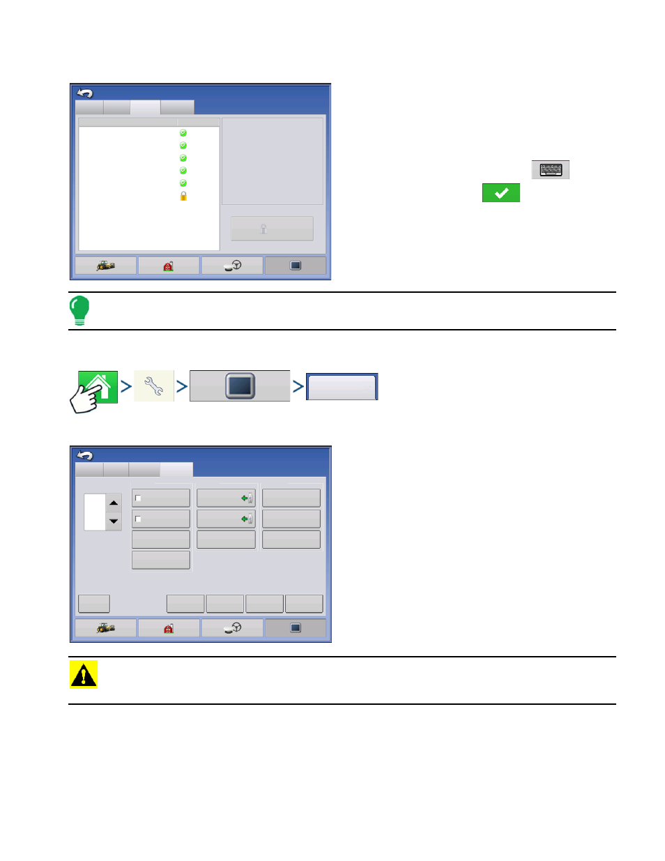 Unlocking features, Advanced tab, Dvanced | Etup, Onfiguration | Ag Leader Integra Users Manual User Manual | Page 35 / 362