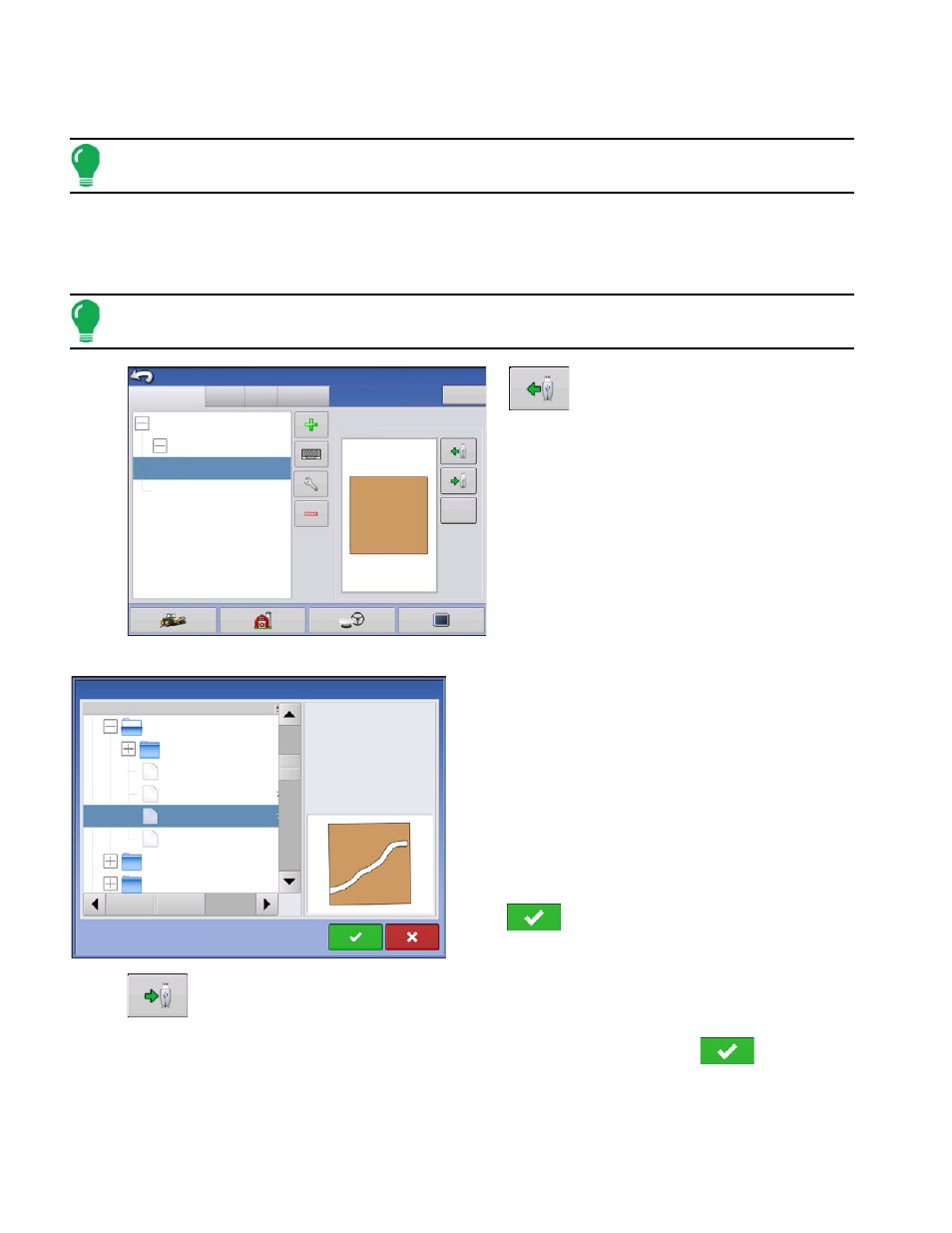 Importing and exporting field boundaries, See “.agsetup” on page 339 | Ag Leader Integra Users Manual User Manual | Page 48 / 362