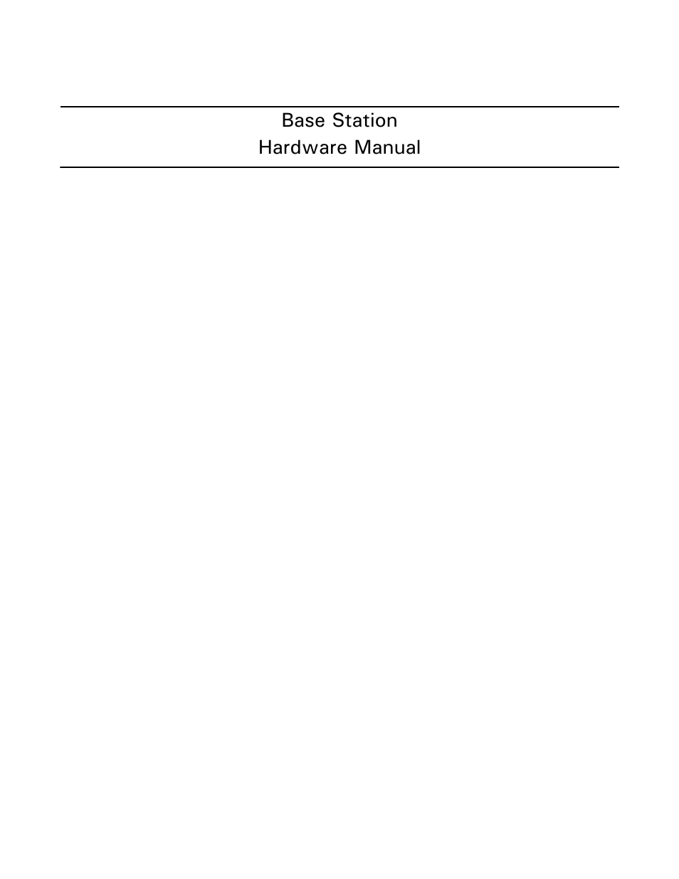 Ag Leader Base Station Hardware Manual User Manual | 72 pages