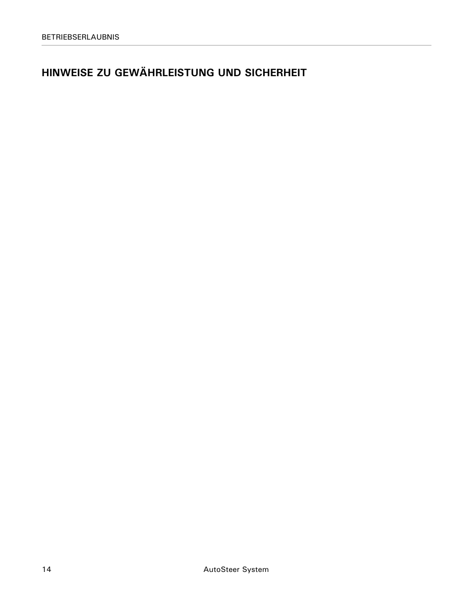 Hinweise zu gewährleistung und sicherheit | Ag Leader Base Station Hardware Manual User Manual | Page 16 / 72